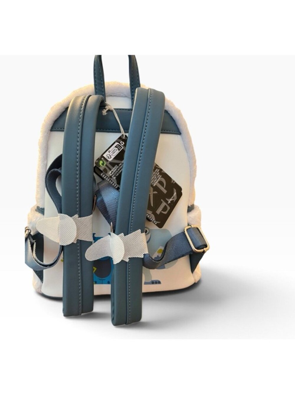 Loungefly Monsters Inc Abominable Snowman Yeti Faux Fur Mini Backpack NWT - Picture 3 of 6